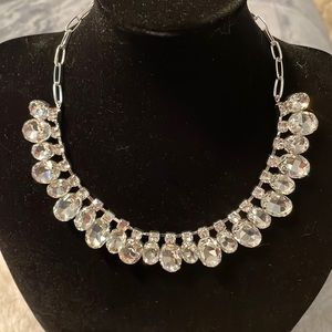 Versona cubic zirconia silver coloured necklace NWT